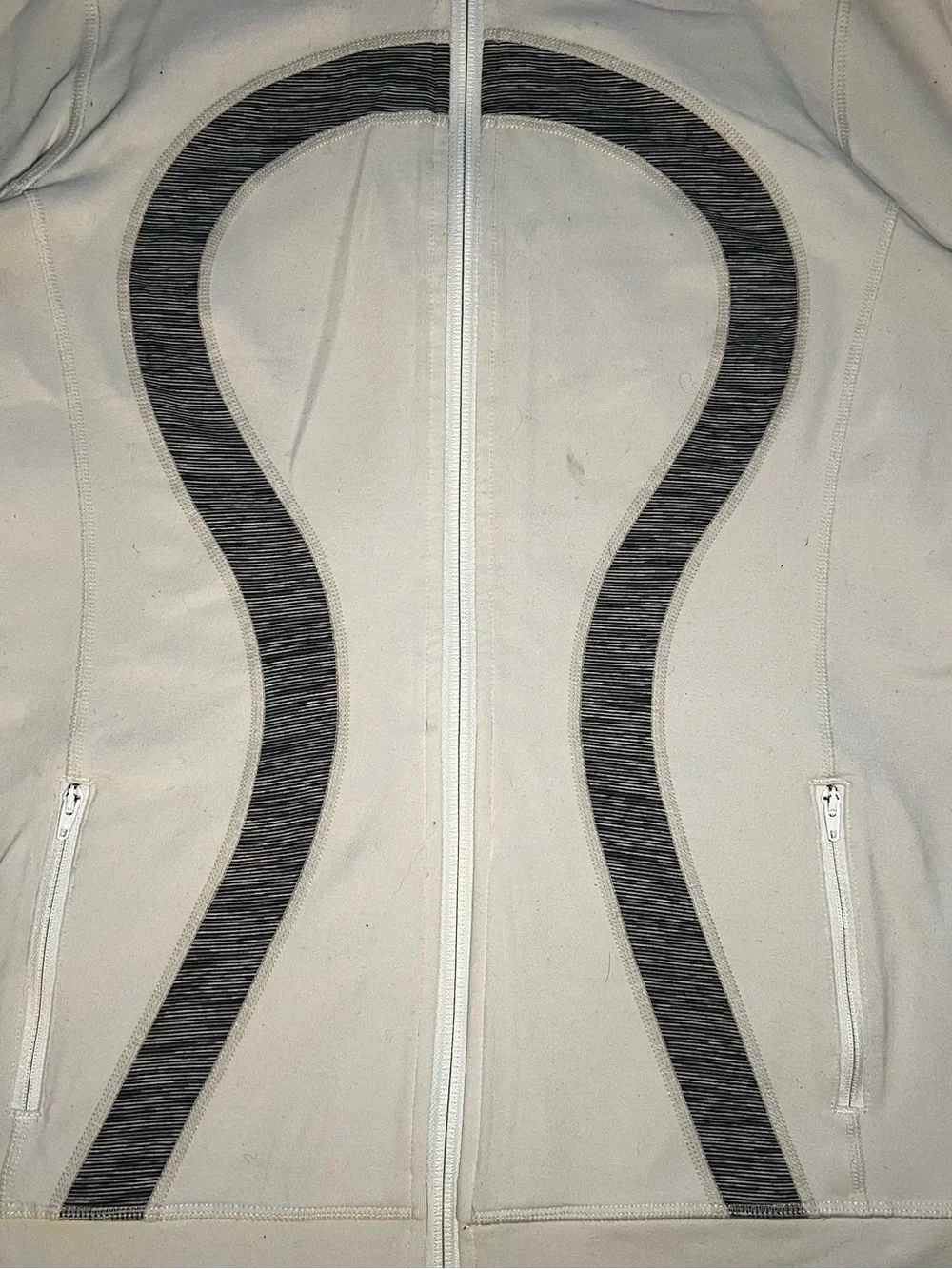 Lululemon Define Athletic Full Zip Jacket Stucco Beige Grey Women's Size 8